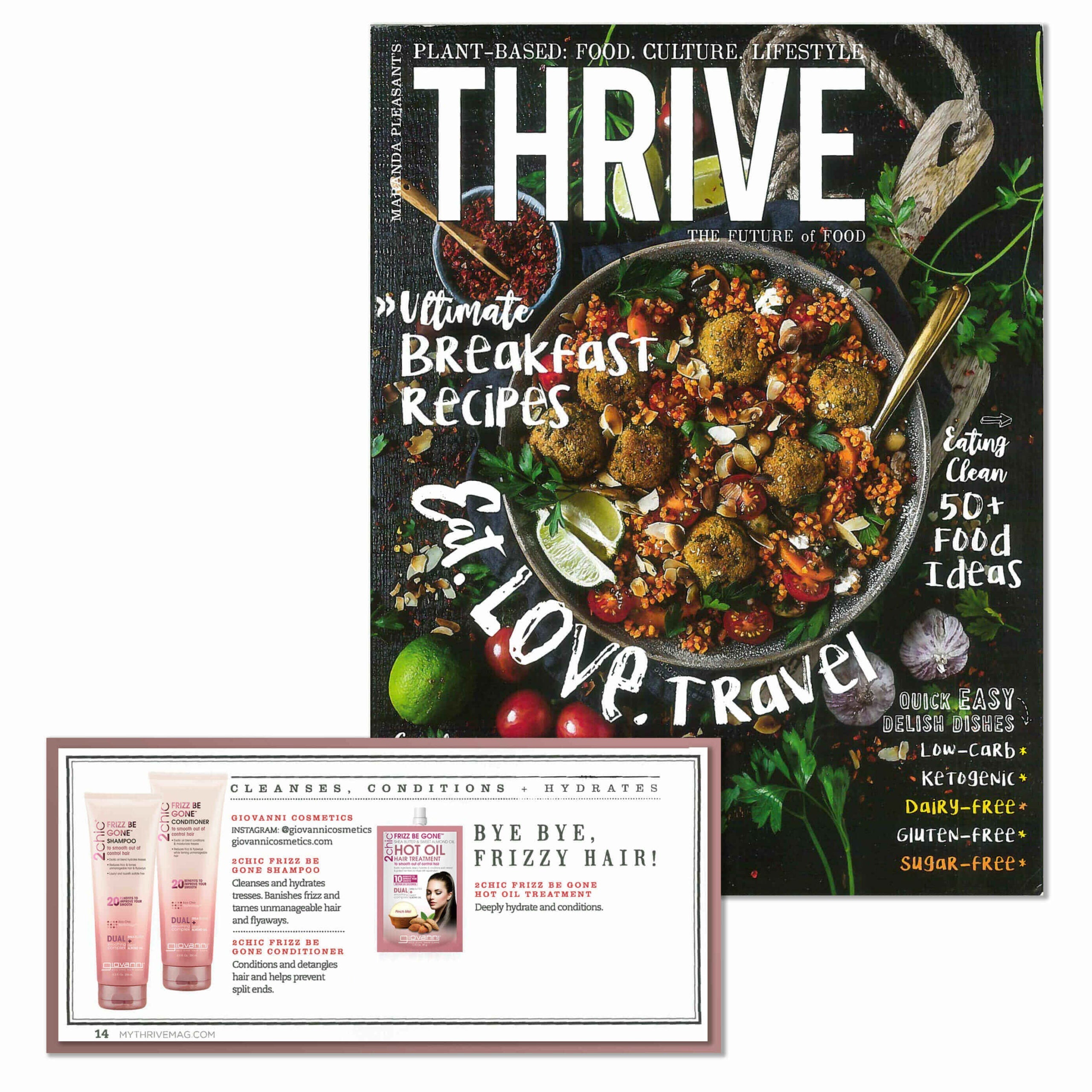 Thrive Magazine: Bye Bye, Frizzy Hair!