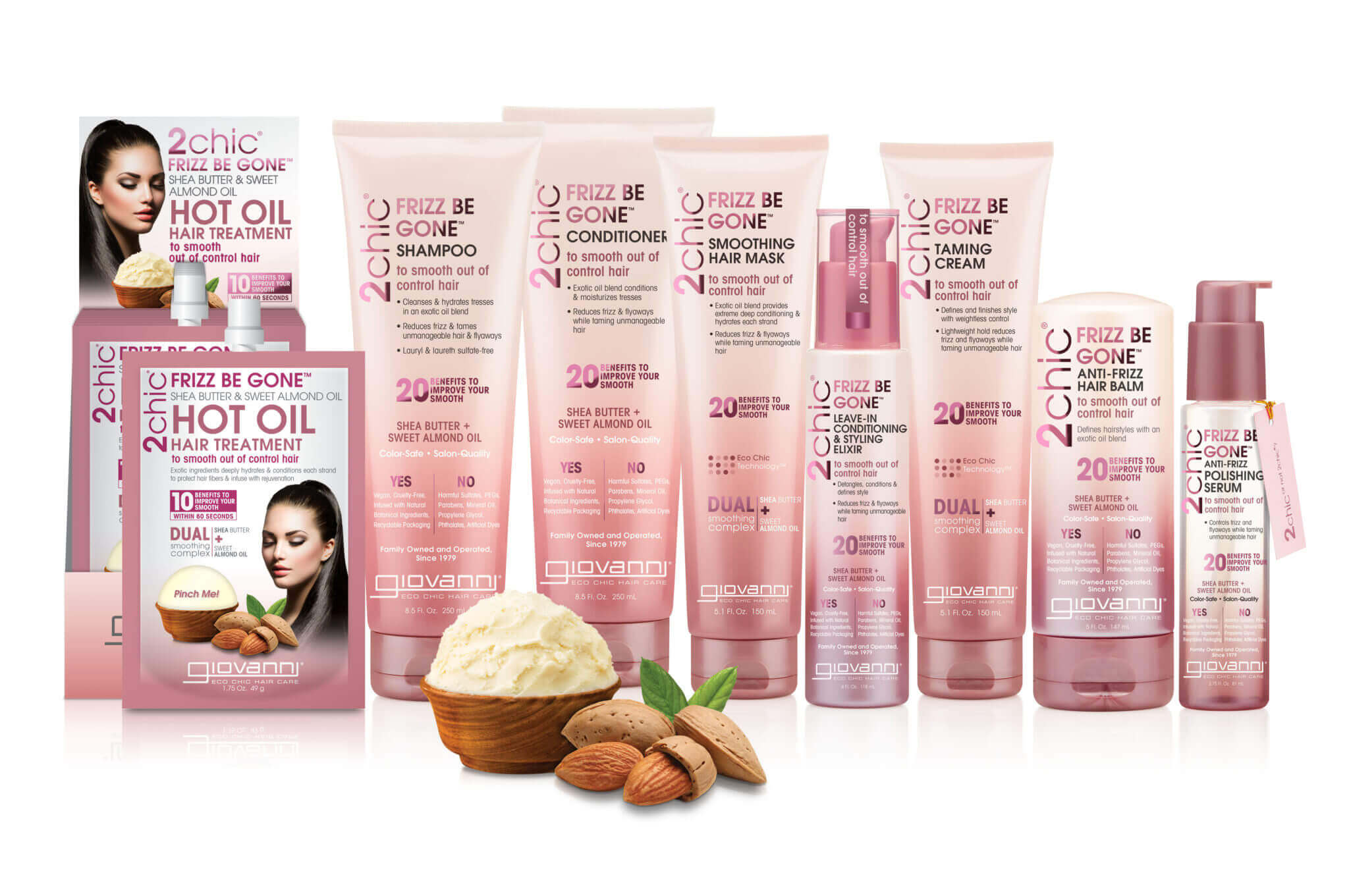 Giovanni Frizz Be Gone 6本入り 2chic® Frizz Be Gone™ – Giovanni Cosmetics