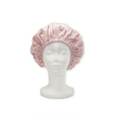 ELEGANT BLUSH SATIN HAIR BONNET