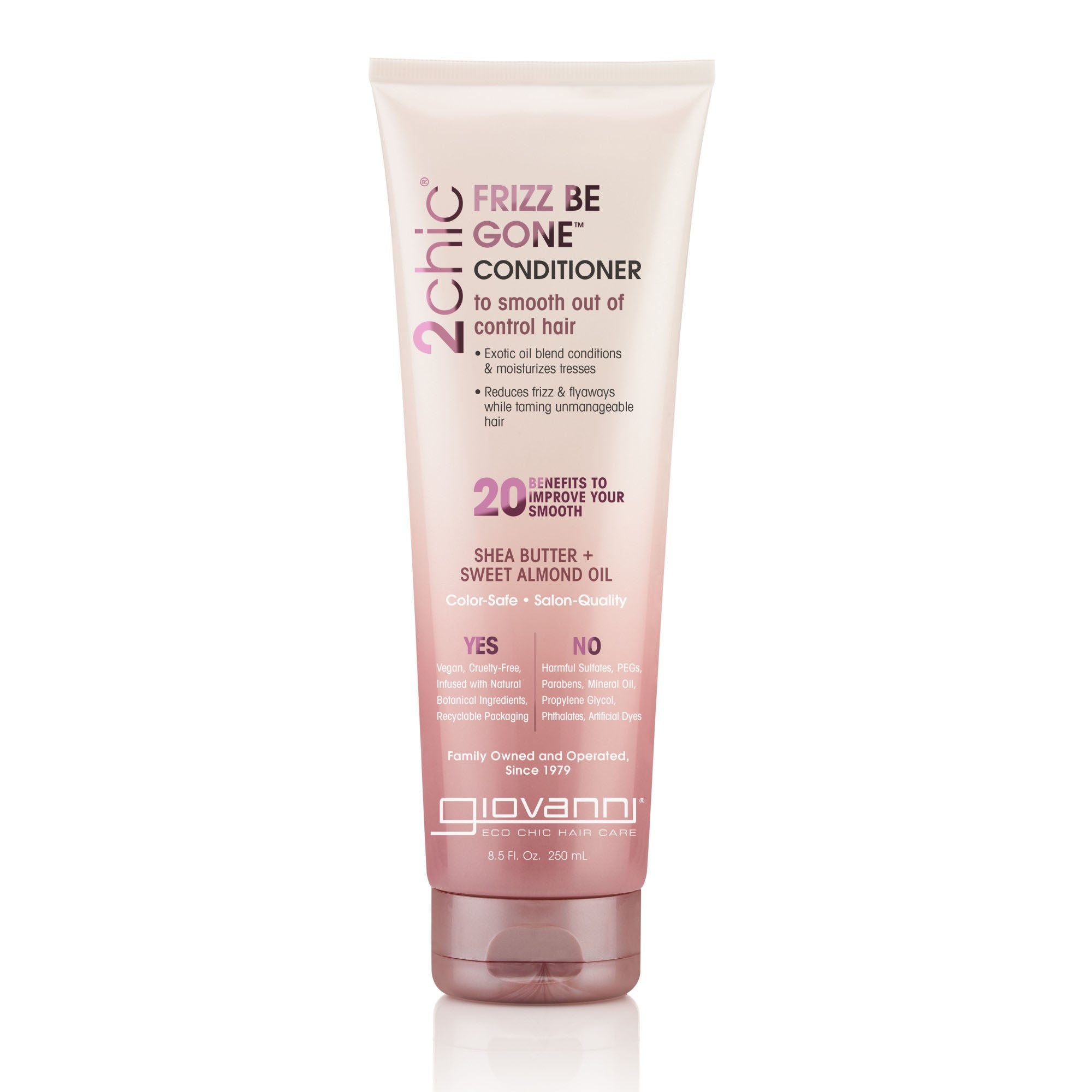 a bottle of Giovanni 2chic® Frizz Be Gone™ Conditioner