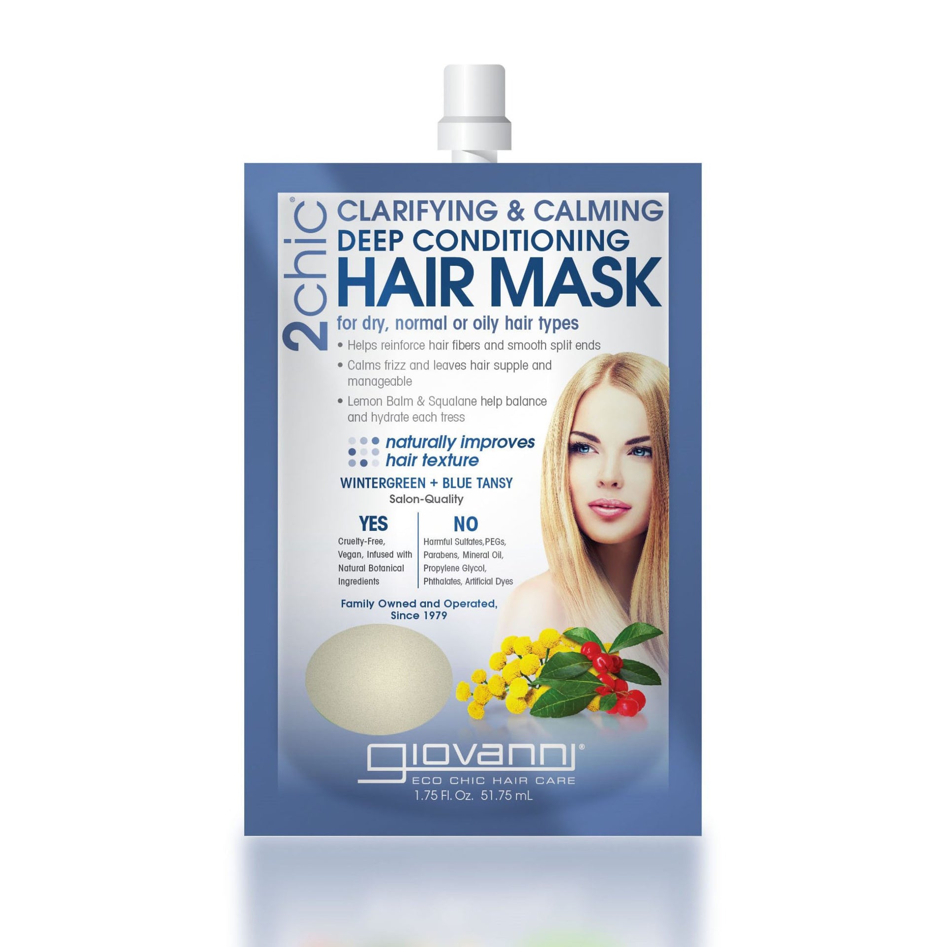 2chic® CALMING AND CLARIFYING DEEP CONDITIONING HAIR MASK 1