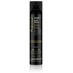 Giovanni Professional Hair Spray in a matte black aerosol can with gold and white text, shown on a clean white background with a soft reflection.