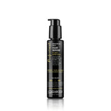 Giovanni Professional Smooth & Silky Hair Serum in a black pump bottle with gold and white text, shown on a white background with a reflection.