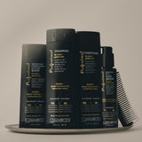 Image of Giovanni Professional Collection on silver tray with silver comb