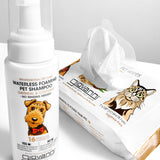 PROFESSIONAL WATERLESS FOAMING PET SHAMPOO - OATMEAL & COCONUT