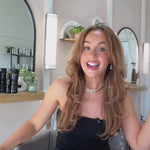 Video of salon customer in salon chair sharing Giovanni Professional Collection.