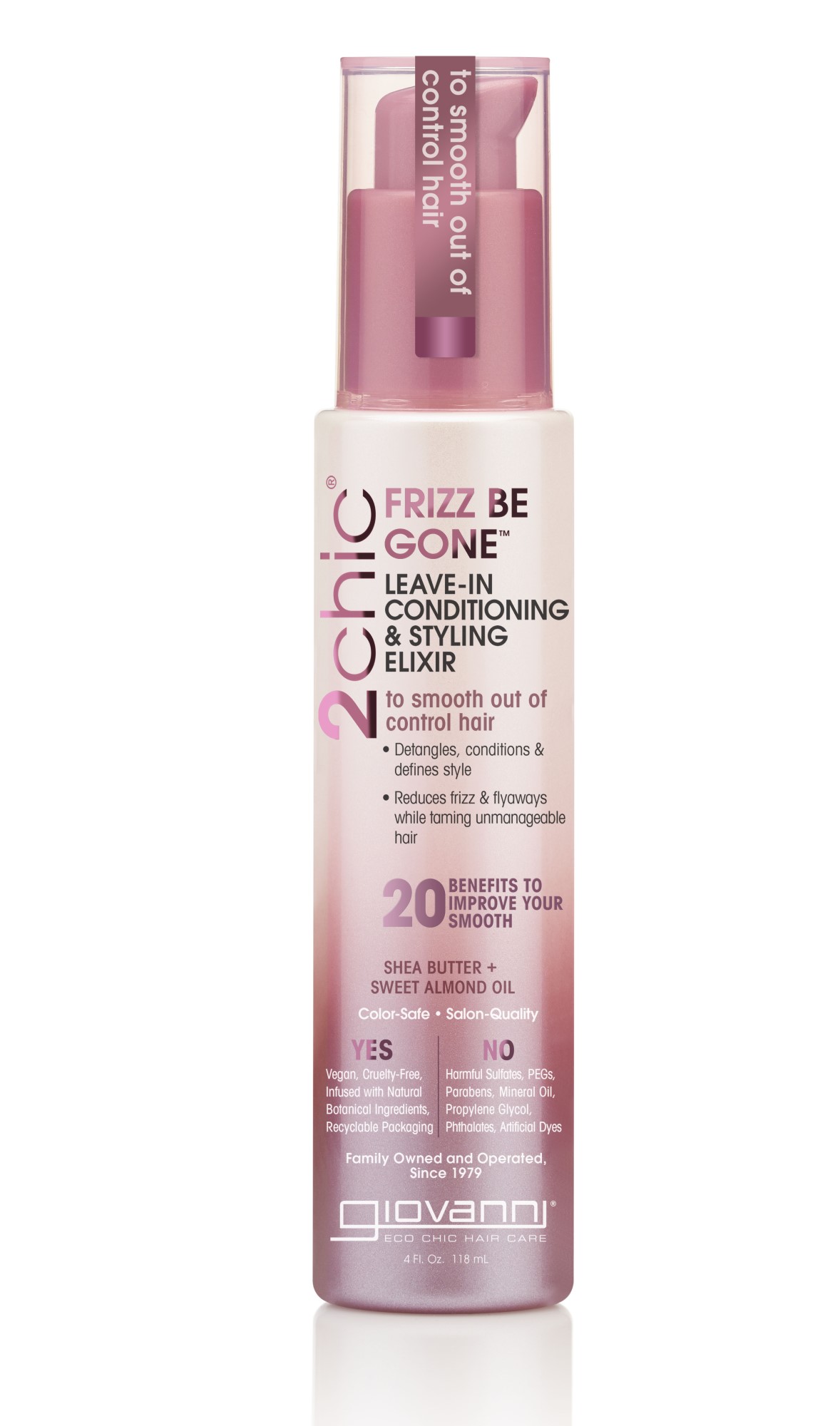 2chic® FRIZZ BE GONE™ LEAVE-IN CONDITIONING & STYLING ELIXIR