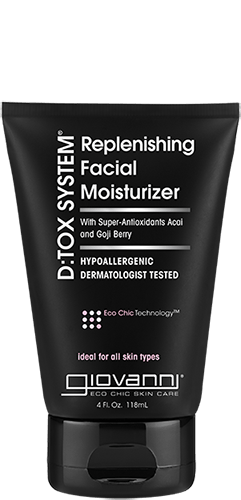 a bottle of Giovanni D:TOX SYSTEM® antioxidant facial moisturizer