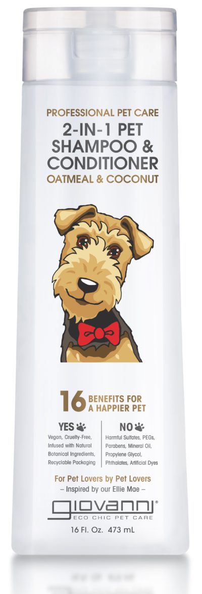 PROFESSIONAL 2-IN-1 PET SHAMPOO & CONDITIONER - OATMEAL & COCONUT