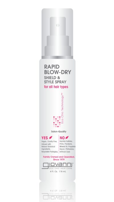 RAPID BLOW-DRY SHIELD AND STYLE SPRAY
