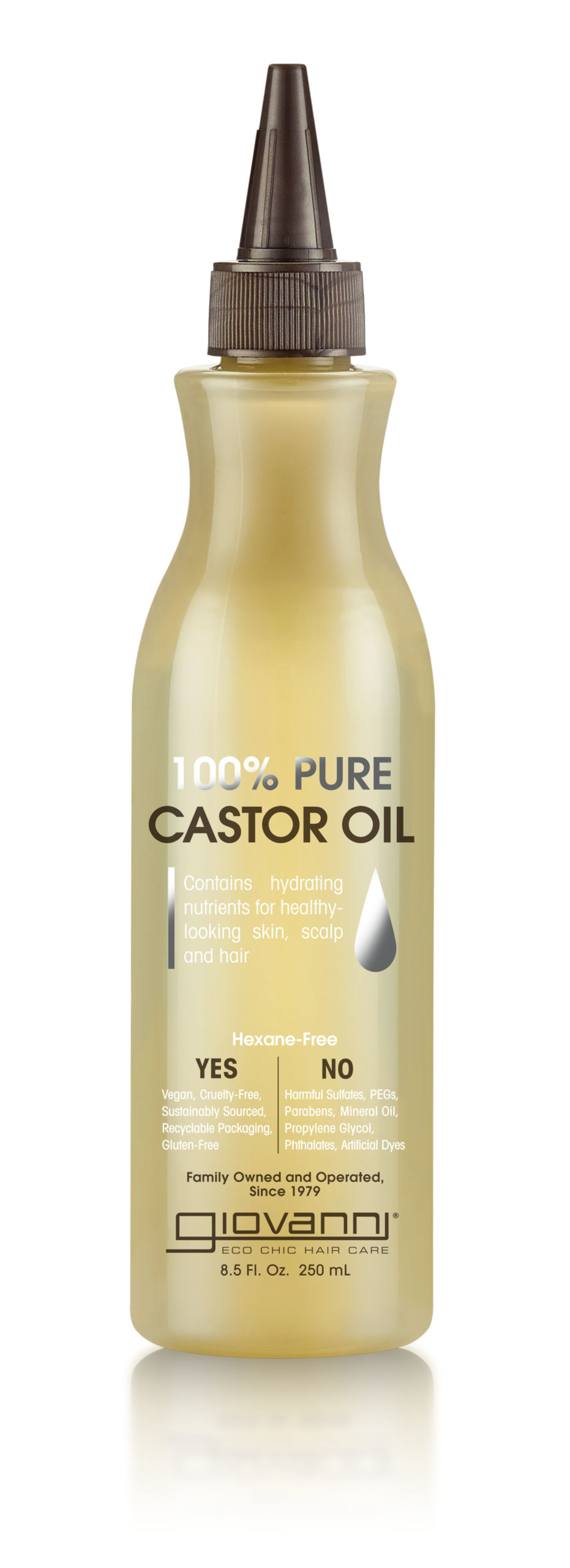 100% Pure Castor Oil  Smoothing Castor Oil Hair Treatment