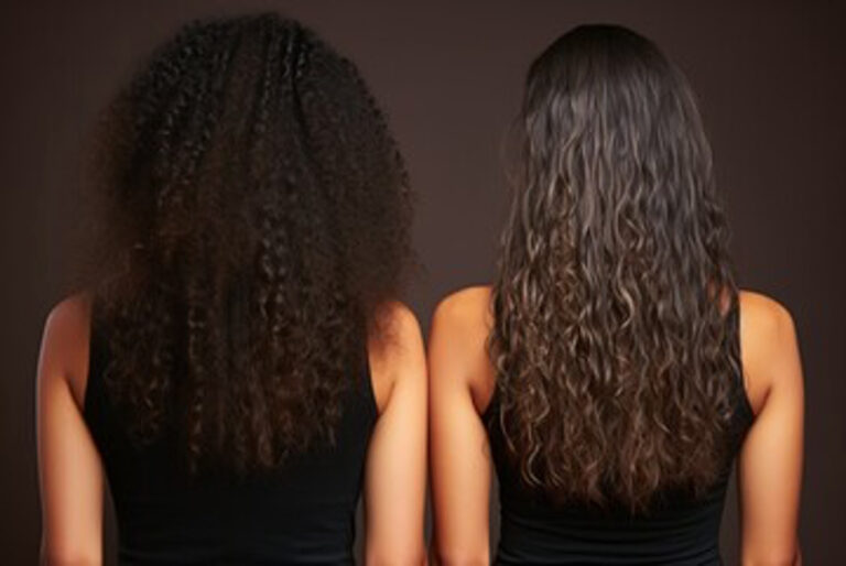 Before and After Embracing 2chic® Frizz Be Gone